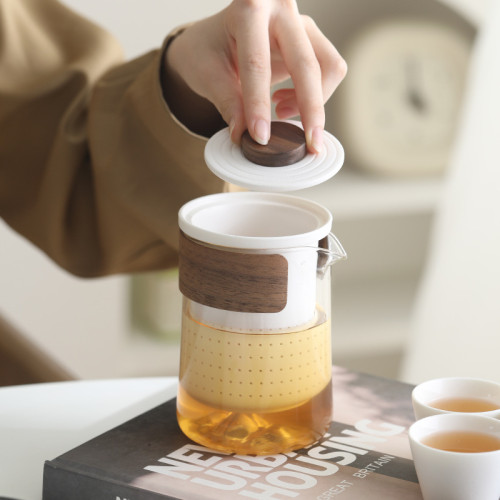 可攜式玻璃旅行茶具小套裝一壺四杯戶外隨身泡茶功夫茶杯禮品 可攜式玻璃旅行茶具小套裝一壺四杯戶外隨身泡茶功夫茶杯禮品