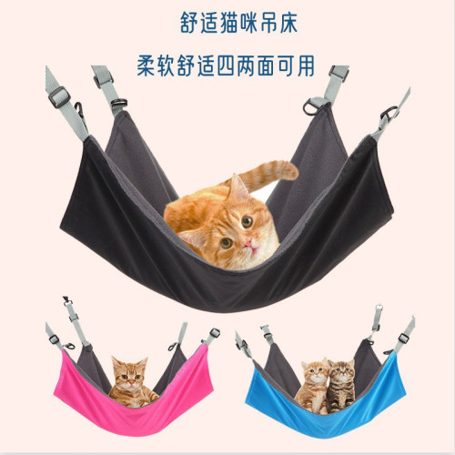 寵物用品貓吊床 兩用雙面可用秋冬季加絨加厚保暖貓吊床爆款