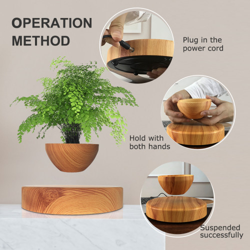 磁懸浮盆栽盆景植物擺件專利設計