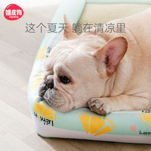 狗窩四季通用夏季夏天涼窩涼蓆窩泰迪狗墊子床貓窩小型犬寵物用品 狗窩四季通用夏季夏天涼窩涼蓆窩泰迪狗墊子床貓窩小型犬寵物用品