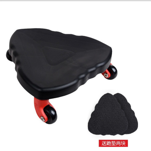 靜音萬向四輪腹肌輪腹肌盤腹肌訓練盤健腹輪簡約健身滑盤輪多功能