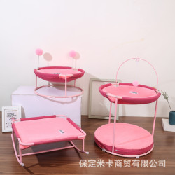 貓床貓窩四季通用貓床可拆洗防潮深度睡眠透氣貓窩寵物床