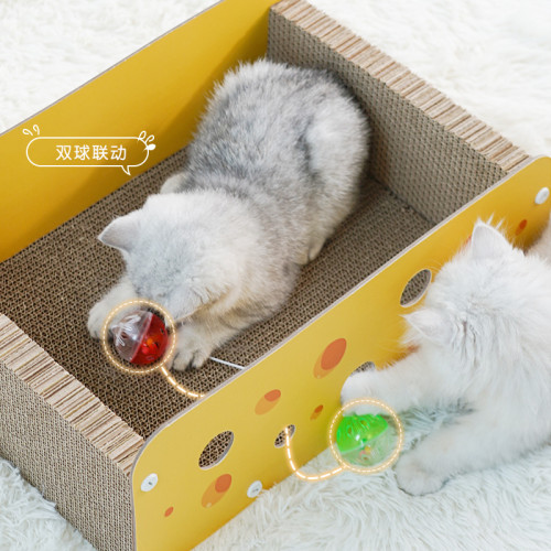 喵仙兒奶酪貓抓板萌趣卡通瓦楞紙貓咪抓板可替換瓦楞紙抓板貓窩 喵仙兒奶酪貓抓板萌趣卡通瓦楞紙貓咪抓板可替換瓦楞紙抓板貓窩