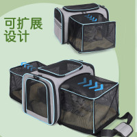 貓包寵物包外出可攜式手提單肩包可擴展可折疊大空間透氣寵物用品