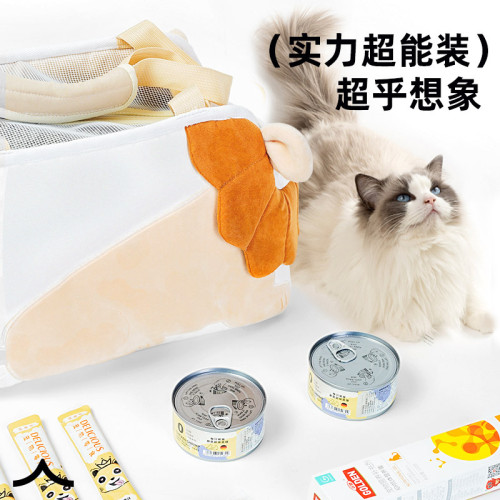 貓包外出可攜式貓咪大容量後背包獅子貓包手提式掛貓袋小型犬寵物狗包