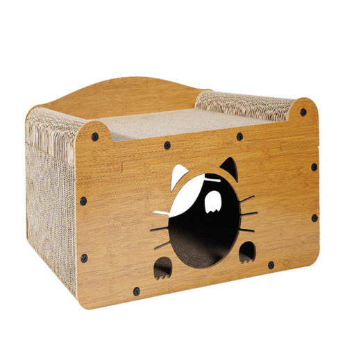 貓抓板貓窩一體二層貓房子耐磨小木屋四季通用大號立式貓抓板替換 貓抓板貓窩一體二層貓房子耐磨小木屋四季通用大號立式貓抓板替換