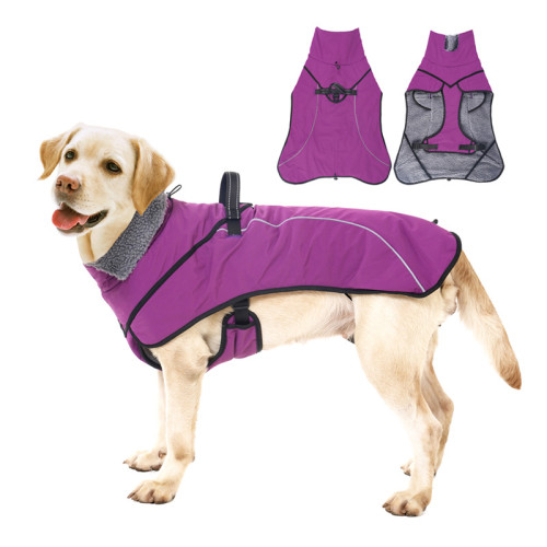 冬季羊羔絨加厚狗狗衣服防水保暖高領中大型犬狗狗棉服冬款