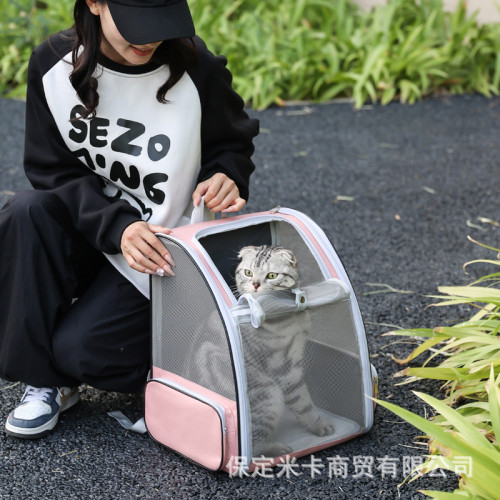 貓包外出可攜式手提雙肩後背包多用透氣折曡寵物包貓咪小型犬寵物用品