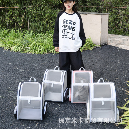 貓包外出可攜式手提雙肩後背包多用透氣折曡寵物包貓咪小型犬寵物用品