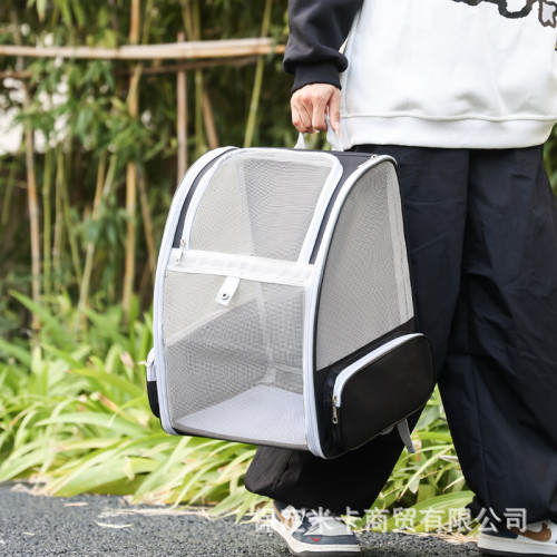 貓包外出可攜式手提雙肩後背包多用透氣折曡寵物包貓咪小型犬寵物用品
