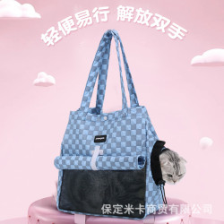 摩寵貓包可攜式寵物包手提單肩外出透氣貓後背包可露頭貓包