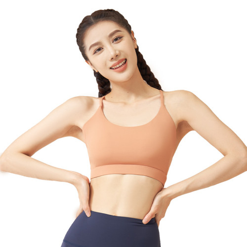 聚衣堂一體式掛脖女文胸健身瑜伽美背運動內衣
