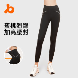 聚衣堂字母線感高彈健身褲女收腹顯瘦高腰提臀瑜伽褲
