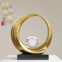 高檔抽象招財擺件客廳玄關辦公室電視櫃搬家禮物年會開業禮品