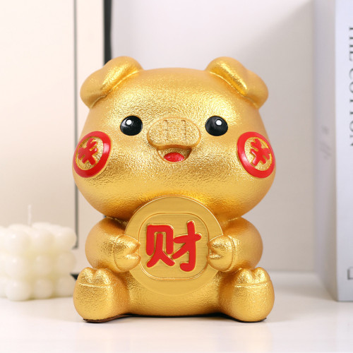 發財豬存錢罐儲蓄罐可愛大容量可進可出小豬儲蓄罐兒童 節禮物