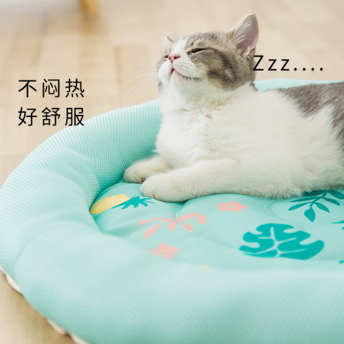 寵物四季貓窩夏天涼窩透氣泰迪犬狗窩夏季小狗狗墊子貓床狗床用品 寵物四季貓窩夏天涼窩透氣泰迪犬狗窩夏季小狗狗墊子貓床狗床用品