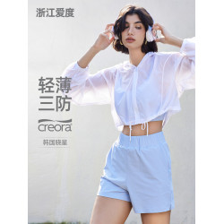 春夏防雨輕量化健身外套寬鬆連帽抽繩運動服女薄款休閒戶外長袖新