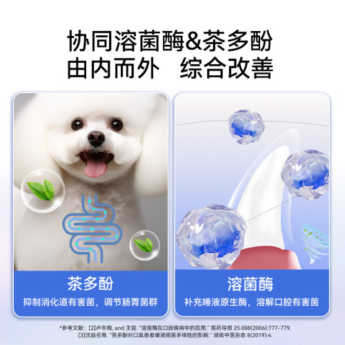 狗狗口腔清潔除口臭潔牙粉改善牙結石清新口氣貓咪漱口刷牙狗用品
