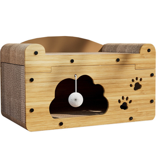 貓咪玩睡一體豪宅別墅雙層貓抓板多功能貓窩耐抓瓦楞紙寵物貓玩具 貓咪玩睡一體豪宅別墅雙層貓抓板多功能貓窩耐抓瓦楞紙寵物貓玩具