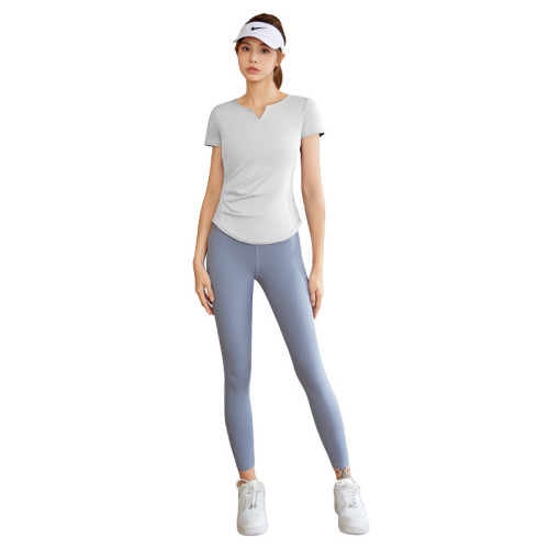 聚衣堂V領瑜伽套裝跑步健身運動訓練瑜伽服女