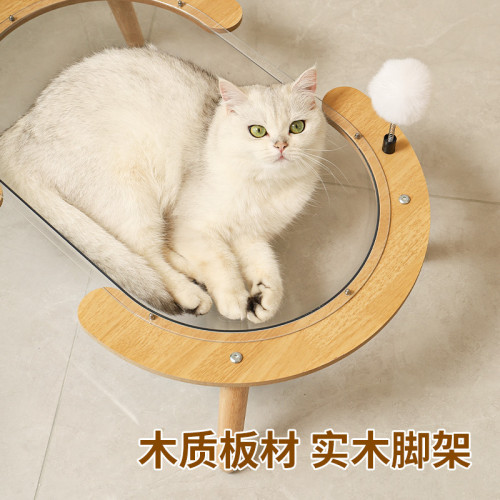 貓窩四季通用太空艙夏季半封閉貓房別墅一體貓捨爬架成年屋
