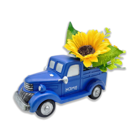 卡車聖誕節創意擺件樹脂工藝品玄關擺件老爺車家居裝飾品