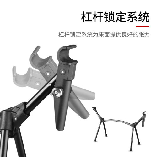 加寬7075鋁合金戶外折曡床可攜式露營行軍床野營高低兩用午休床