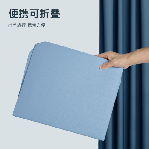 可攜式折曡瑜伽墊子可攜式加厚防滑健身家用地墊學生午睡兒童午休墊