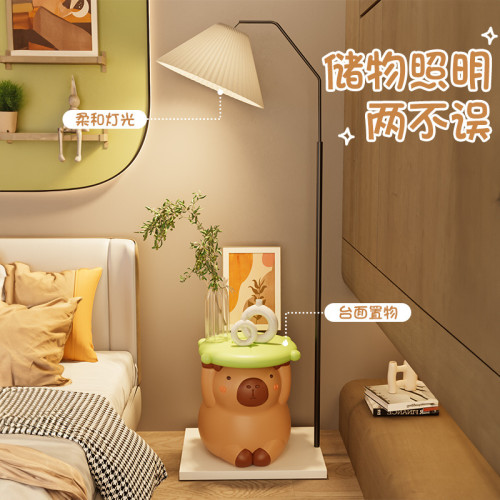 可愛創意卡皮巴拉換鞋凳兒童房樹脂凳子俏皮解壓居家實用軟裝擺件