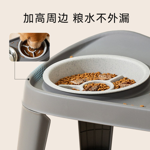 狗狗經典折曡高架雙碗中大型犬狗碗金毛大狗喂食碗寵物碗