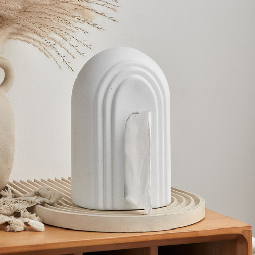 簡約家居飾品創意客廳餐桌桌面收納擺件禮物陶瓷紙巾盒抽紙盒 簡約家居飾品創意客廳餐桌桌面收納擺件禮物陶瓷紙巾盒抽紙盒