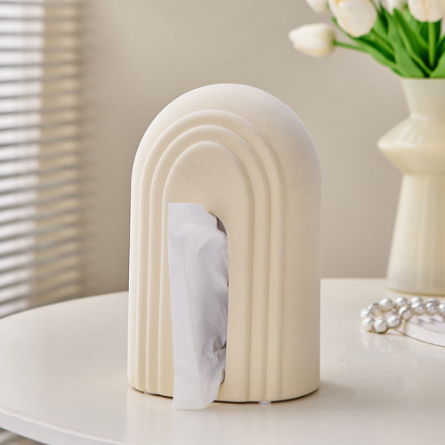 簡約家居飾品創意客廳餐桌桌面收納擺件禮物陶瓷紙巾盒抽紙盒 簡約家居飾品創意客廳餐桌桌面收納擺件禮物陶瓷紙巾盒抽紙盒
