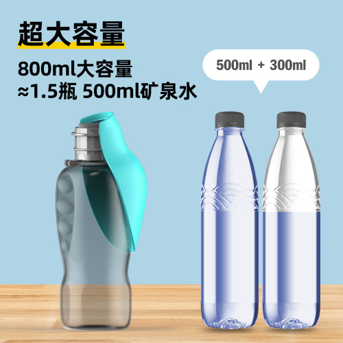 狗狗外出大容量水杯可攜式隨行水杯寵物折曡翻蓋喂水飲水器外出水壺
