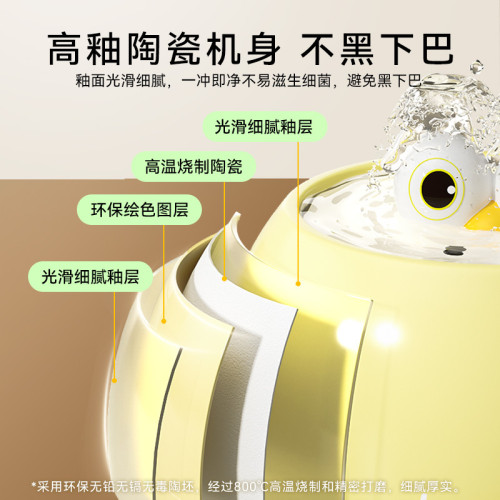 寵物用品貓咪搞怪大眼萌陶瓷電動飲水器狗狗飲水碗循環自動飲水機