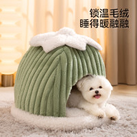 貓咪秋冬保暖防風北極雪屋貓窩狗狗可愛南瓜造型狗窩矇古包寵物窩