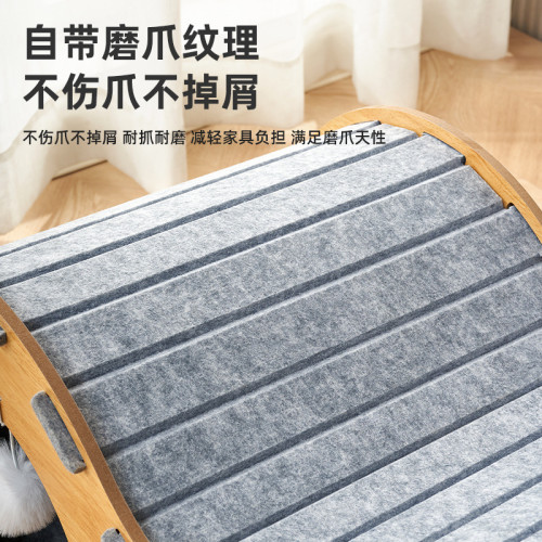 貓抓板貓窩一體耐磨不掉屑毛氈貓爪板耐抓逗貓玩具自嗨寵物用品