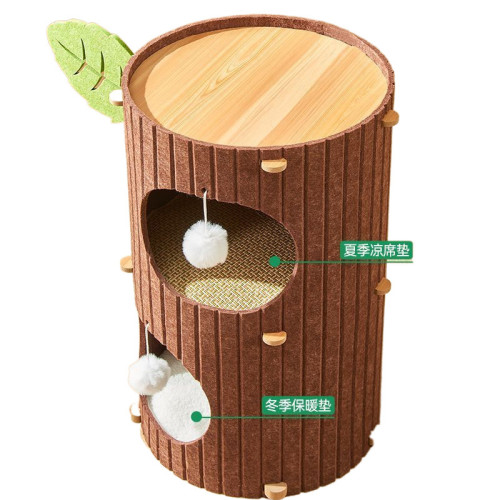 網紅多層樹洞貓窩寵物用品四季通用一體耐磨貓爬架毛氈窩貓抓板 網紅多層樹洞貓窩寵物用品四季通用一體耐磨貓爬架毛氈窩貓抓板