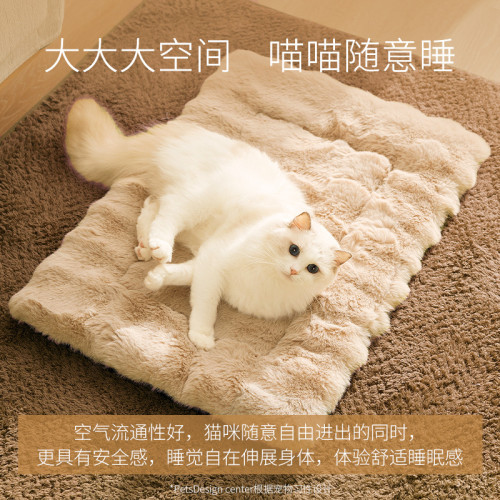 秋冬季保暖加厚狗狗泡泡絨仿兔毛墊子中小型犬泰迪貓咪睡墊寵物窩 秋冬季保暖加厚狗狗泡泡絨仿兔毛墊子中小型犬泰迪貓咪睡墊寵物窩