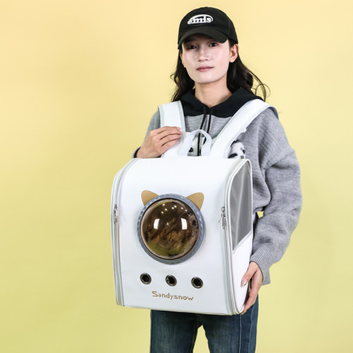  貓包寵物包出行雙肩後背包可攜式透氣可折曡貓咪包寵物用品