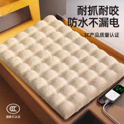 秋冬季狗狗保暖加熱可拆洗泡泡絨寵物電熱毯髮熱狗墊子貓窩狗毯子