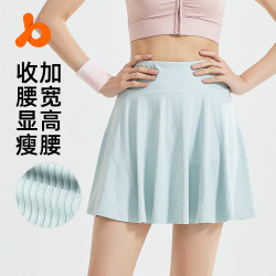 聚衣堂跑步運動短裙女一體式假兩件半身裙防走光高腰網球裙