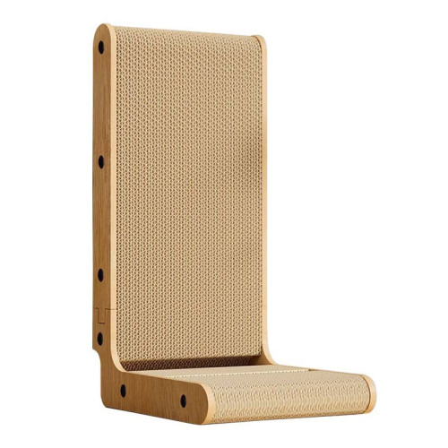 L型貓抓板耐抓耐磨不掉屑立式貓爪板貓窩一體瓦楞紙防貓抓貓玩具 L型貓抓板耐抓耐磨不掉屑立式貓爪板貓窩一體瓦楞紙防貓抓貓玩具