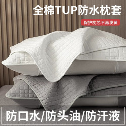 全棉枕套一對裝家用防頭油隔髒枕頭套純棉保護套新款單衹