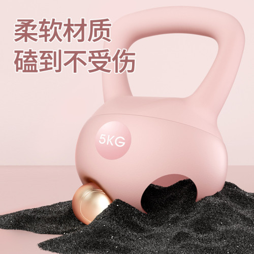 壺鈴女士健身家用軟體6公斤鬍玲搖擺提壺啞鈴5kg專業塑形減肥瘦肚