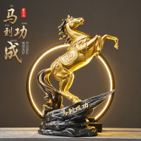 馬到成功禮品燈喬遷禮物新中式高級感客廳家居飾品辦公室裝飾擺件
