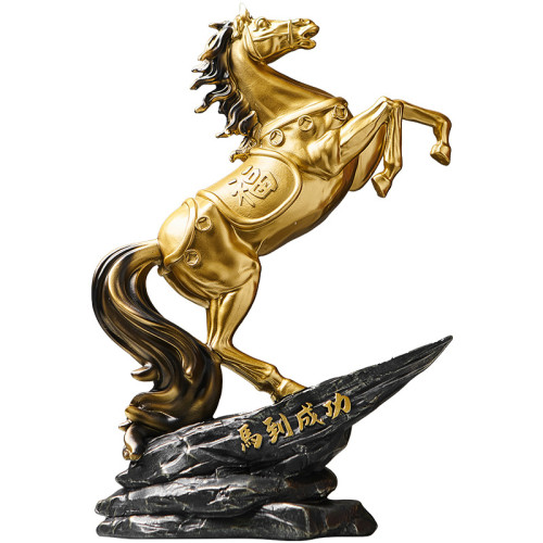 馬到成功禮品燈喬遷禮物新中式高級感客廳家居飾品辦公室裝飾擺件