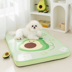 春夏季狗狗卡通絎線乳膠狗墊子貓咪小型犬涼窩狗窩貓窩降溫寵物窩