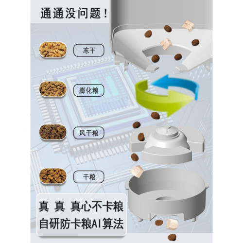 貓咪寵物智能喂食器定時定量遠程狗狗投食機WiFi自動喂食器影片