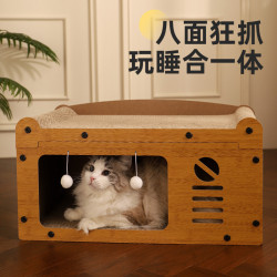 貓抓板耐磨不掉超大號貓窩立式貓爪沙發瓦楞紙四季通用貓屋