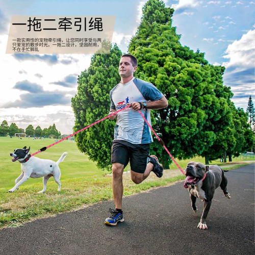 新款狗狗牽引繩 泰迪金毛寵物狗鏈 2米3米加長大型中型犬狗鏈